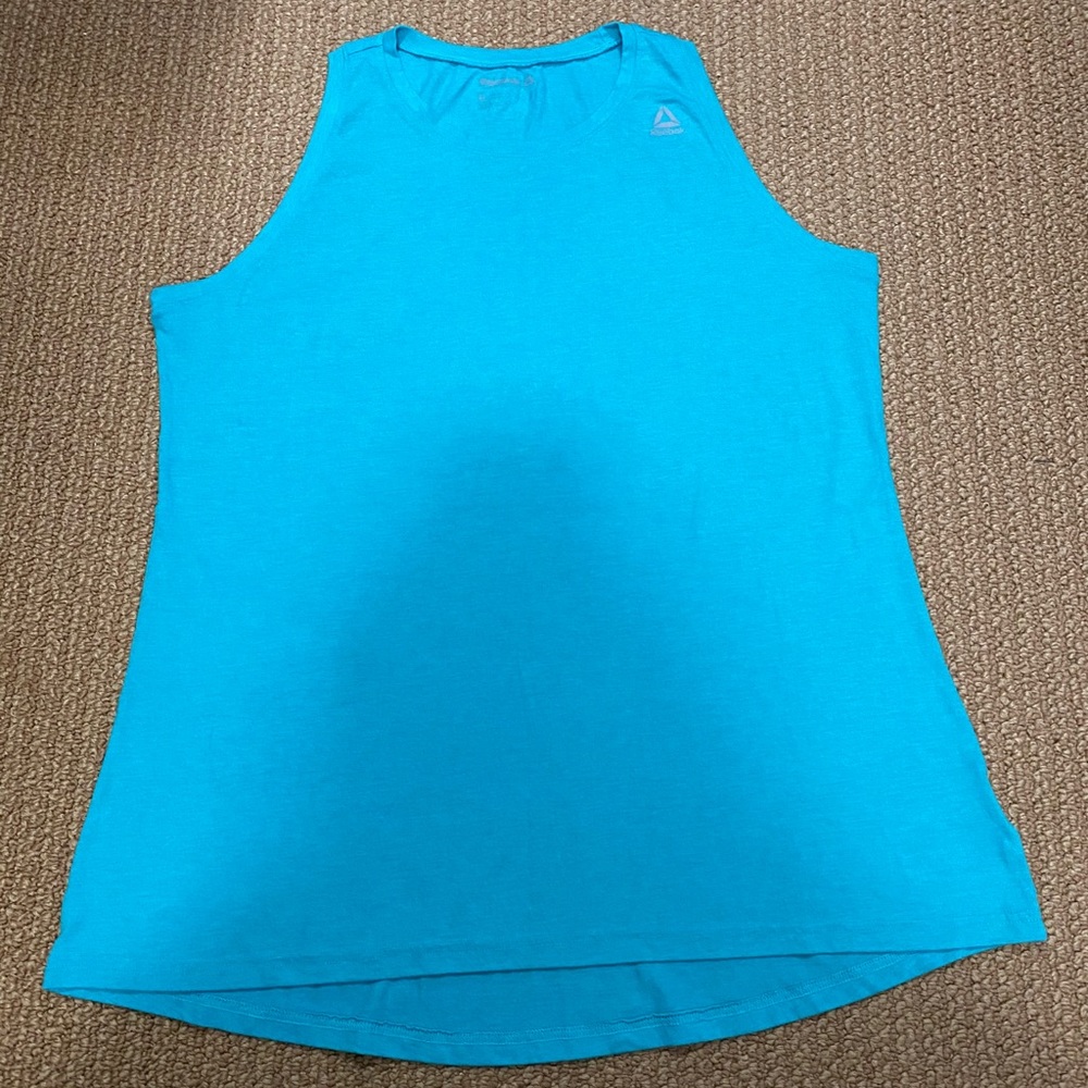 Cute Blue Reebok Athletic Tank Top XL